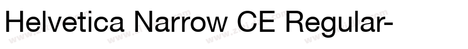 Helvetica Narrow CE Regular字体转换